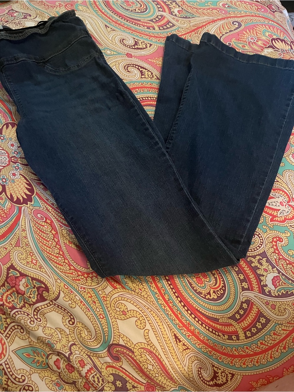 sofia by sofia vergara Dark Blue Flare Wide-Leg Jeans